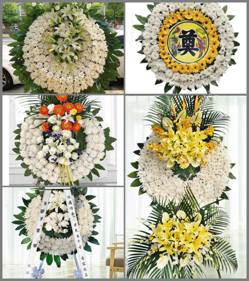 江西上饶万年县陈营镇南岗村花圈速递